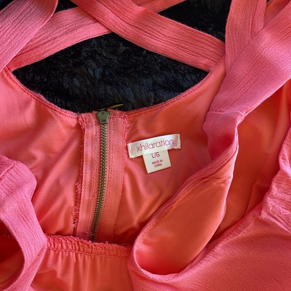 Xhilaration Peach Maxi Dress - Size L - Picture 6 of 7